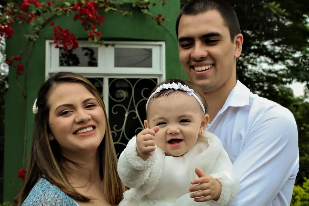 Ensaio Fotográfico de Batizado com Menina