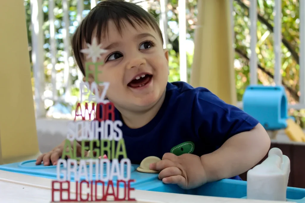 Ensaio Fotográfico Temático de Natal com bebê